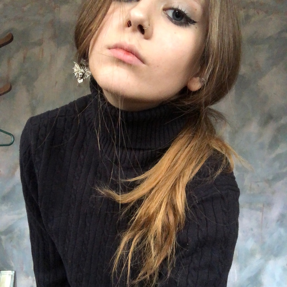 🖤BLACK IZOD CABLE KNIT TURTLENECK SWEATER🖤